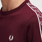 Fred Perry T-shirts  Contrast tape ringer t-shirt - oxblood 