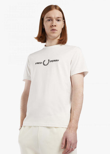Fred Perry T-shirts Graphic branded t-shirt - snow white