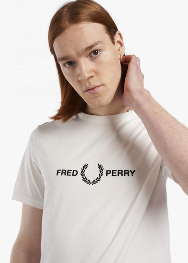 Fred Perry T-shirts Graphic branded t-shirt - snow white