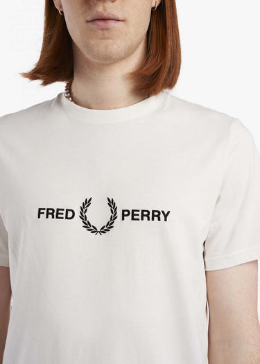 Fred Perry T-shirts Graphic branded t-shirt - snow white