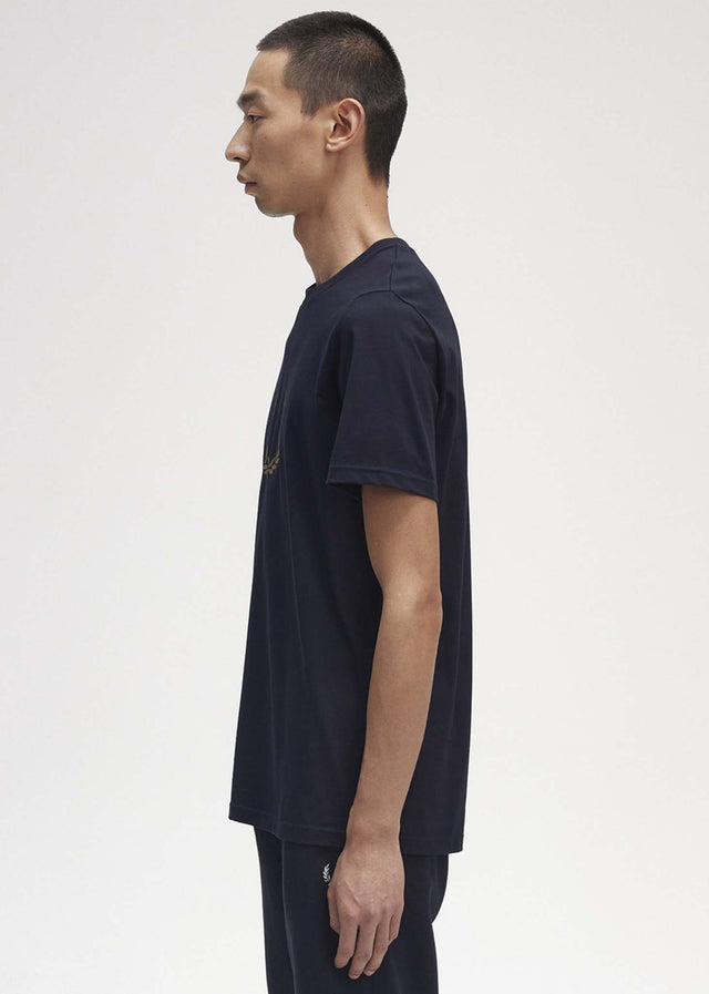 Fred Perry T-Shirts  Laurel wreath graphic t-shirt - navy 