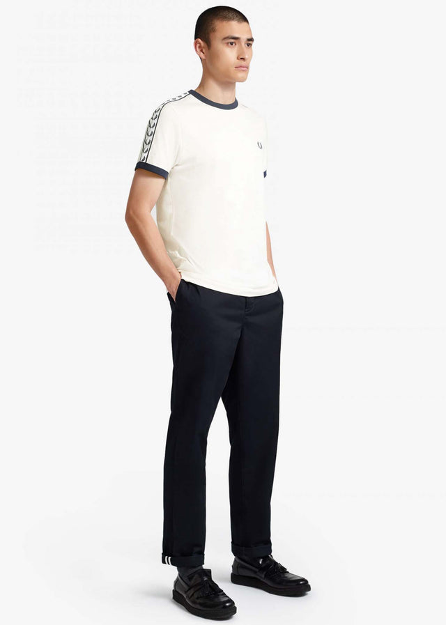 Fred Perry T-Shirts  Taped ringer t-shirt - snow white 