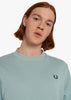 Fred Perry Truien  Crew neck sweatshirt - silver blue 