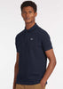 Barbour Polo's  Barbour tartan pique polo - new navy 