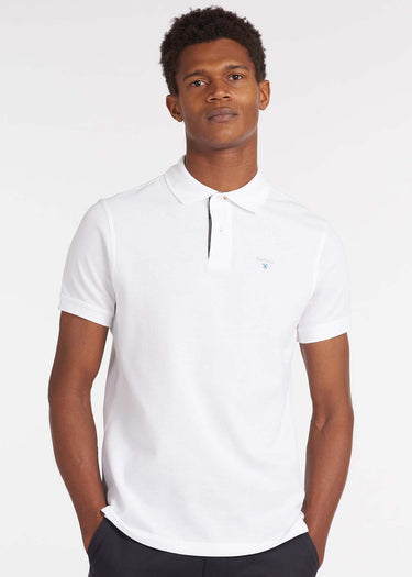 Barbour Polo's  Tartan pique polo shirt - white dress 