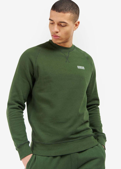 Barbour International Truien  Essential crew neck sweat - kombu green 