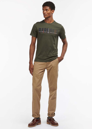Barbour T-shirts  Wallace tee - forest 
