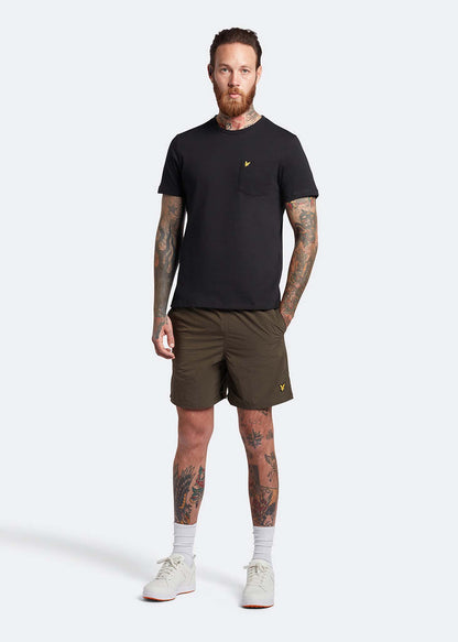 Lyle & Scott Zwembroeken  Plain swimshort - olive 