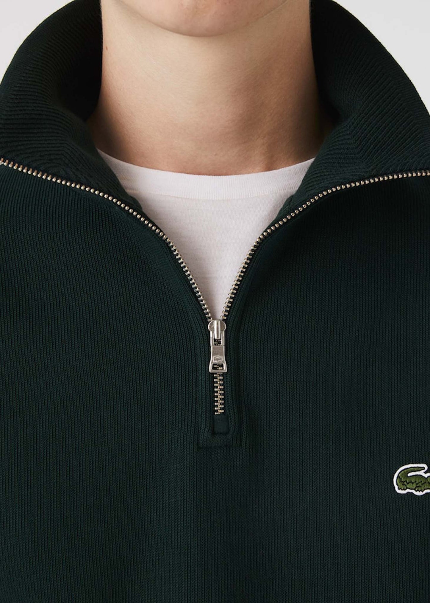 Lacoste Truien  Sweater half zip - sinople 