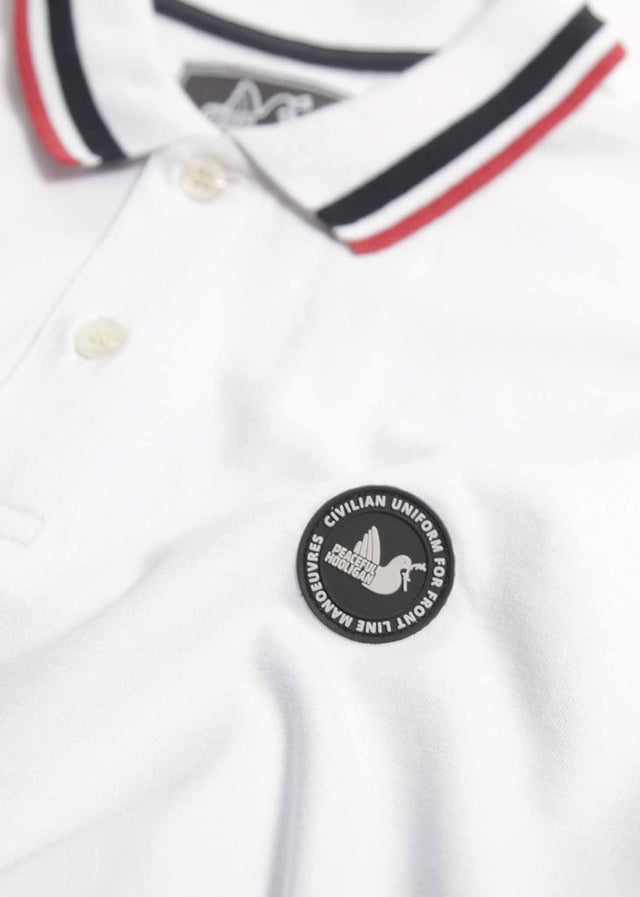 Peaceful Hooligan Poloshirts  Philip polo - white 