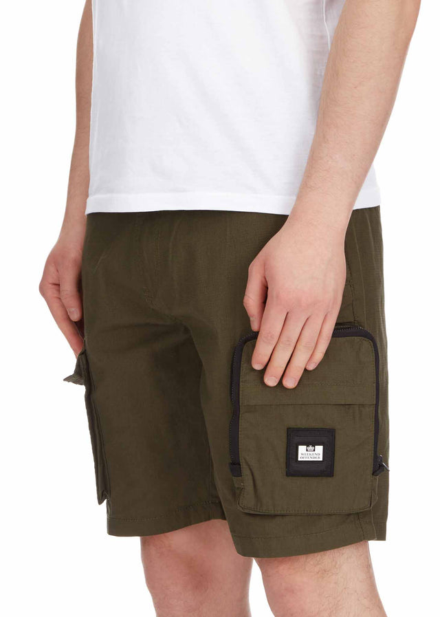 Weekend Offender Shorts  Grace bay - dark army 