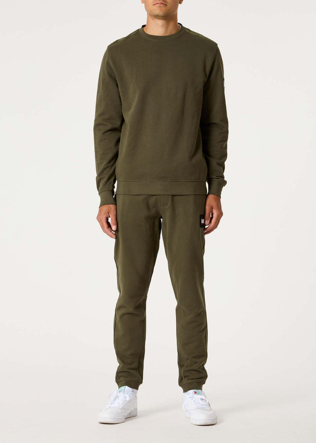 Weekend Offender Pullover  F bomb - dark green 