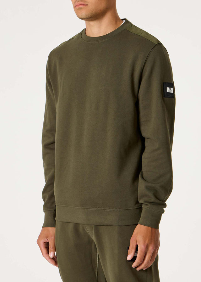 Weekend Offender Pullover  F bomb - dark green 