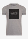 Barbour International T-shirts  Block tee - anthracite marl 