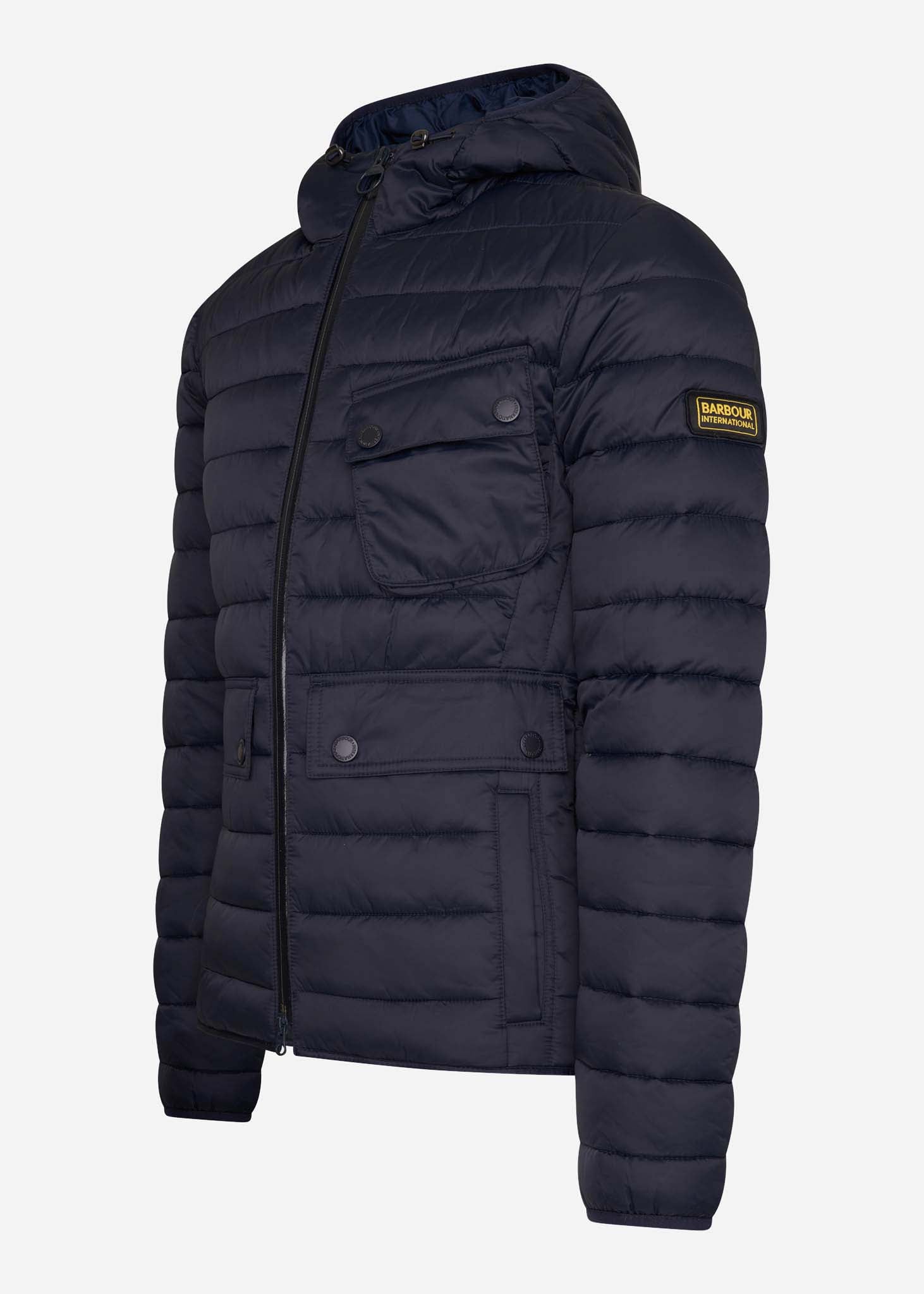 Barbour International Jassen  Ouston hooded quilt - navy 