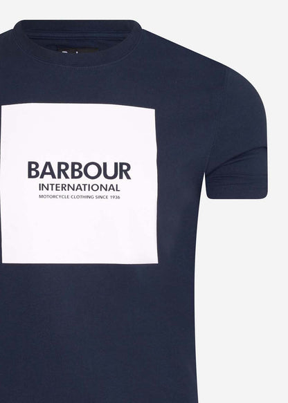 Barbour International T-shirts  Block tee - navy 