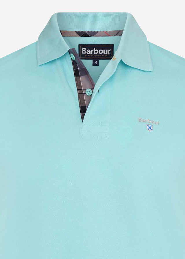Barbour Poloshirts  Tartan pique polo - aqua marine 