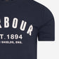 Barbour T-shirts  Ridge logo tee - navy 