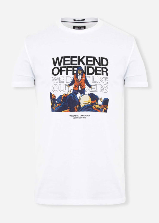 Weekend Offender T-shirts  Bovver - white 