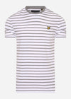 Lyle & Scott T-shirts  Breton stripe t-shirt - mid grey marl 