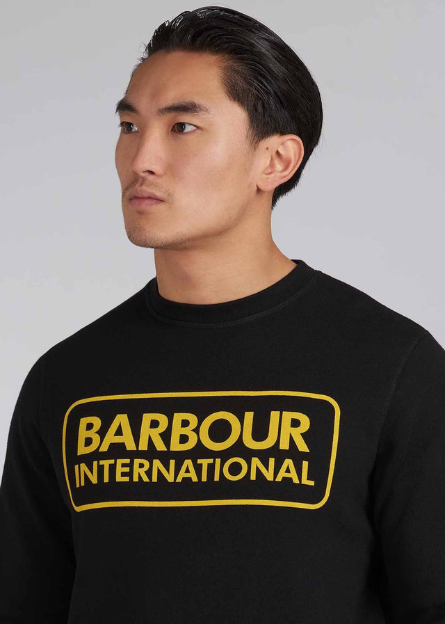 Barbour International Pullover  Large logo sweat - black 