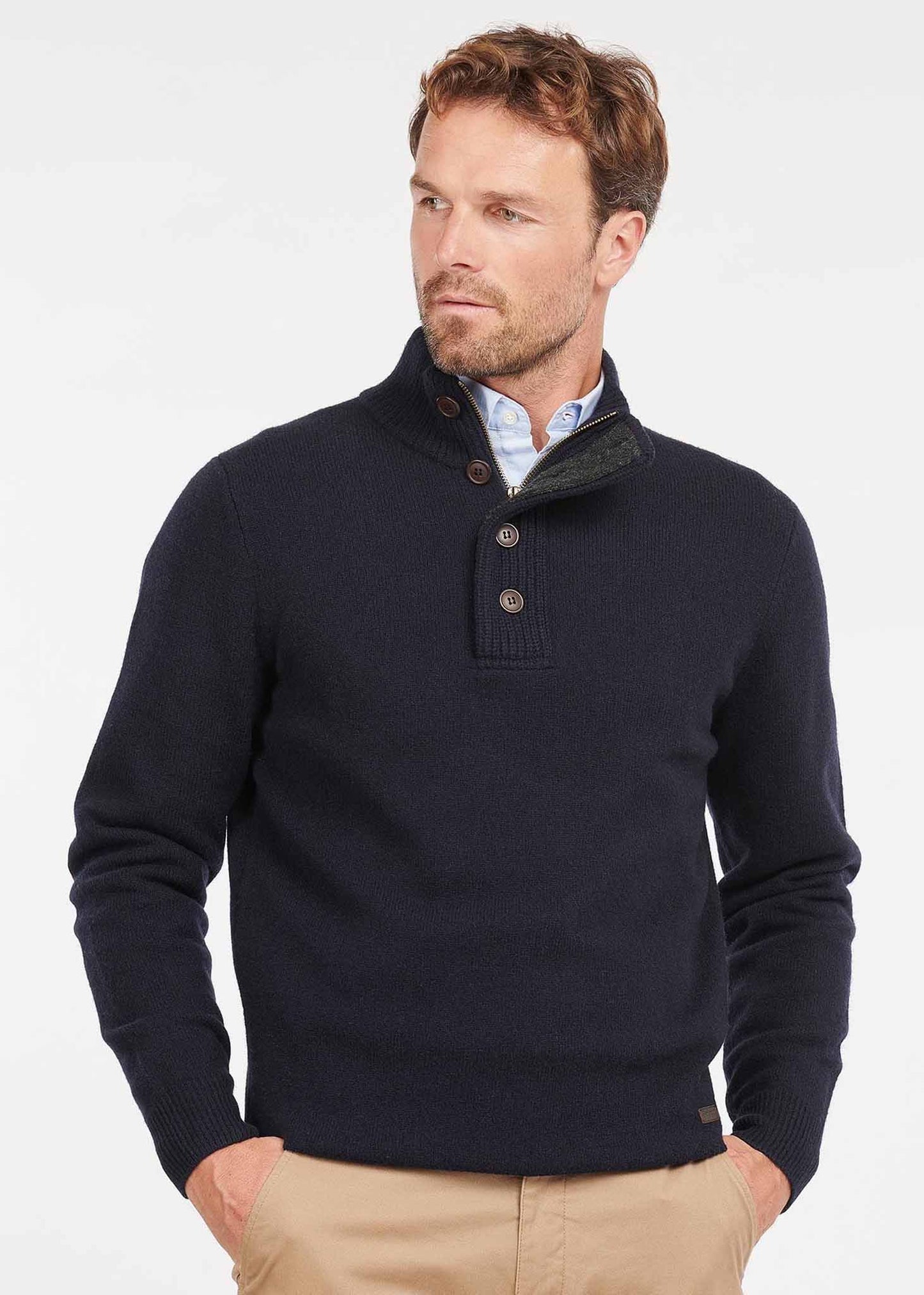 Barbour Truien  Patch half zip - navy 