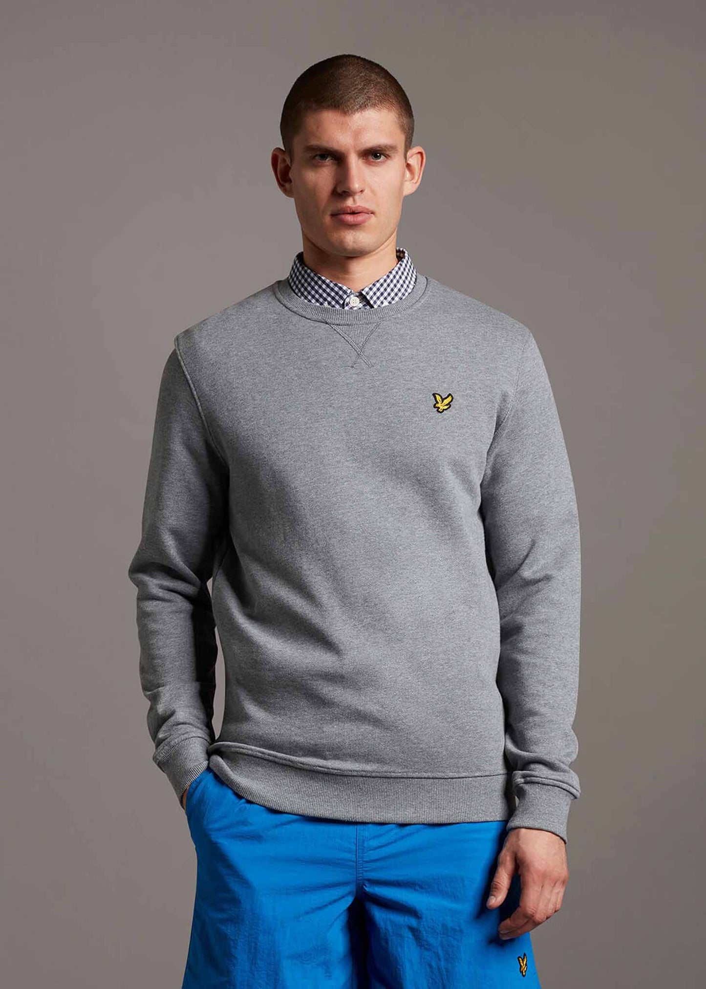 Lyle & Scott Truien  Crew neck sweatshirt - mid grey marl 