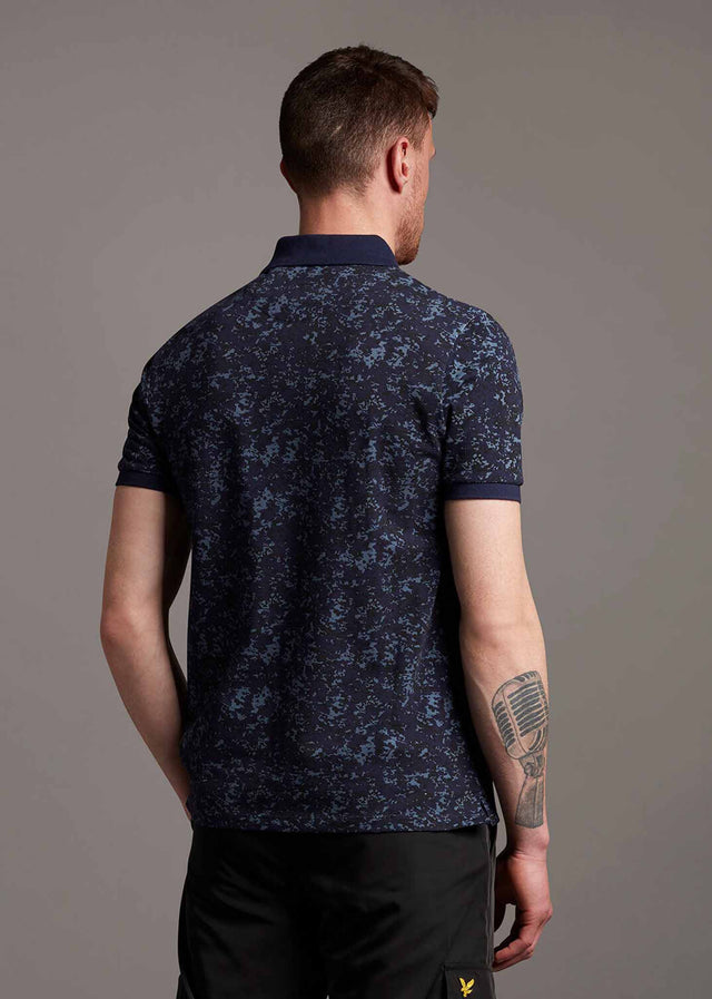 Lyle & Scott Poloshirts  Earth camo polo shirt - dark navy 