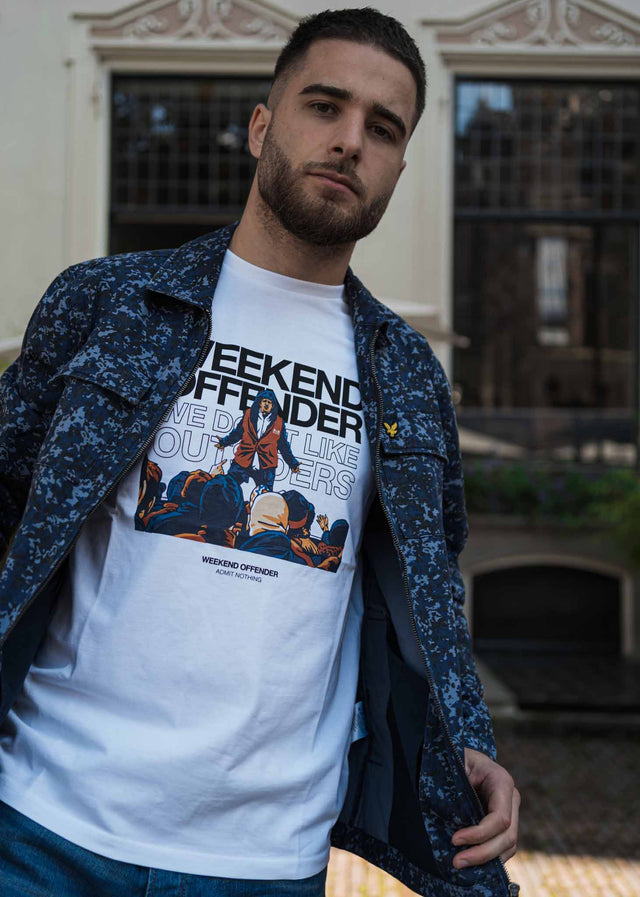 Weekend Offender T-Shirts  Bovver - white 