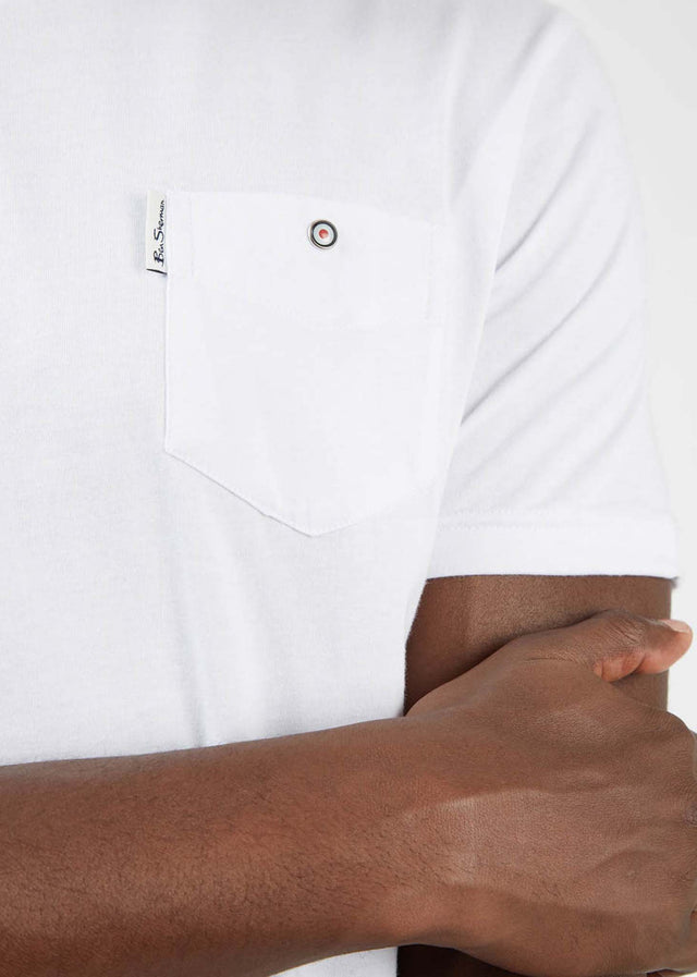 Ben Sherman T-Shirts  Signature pocket tee - white 