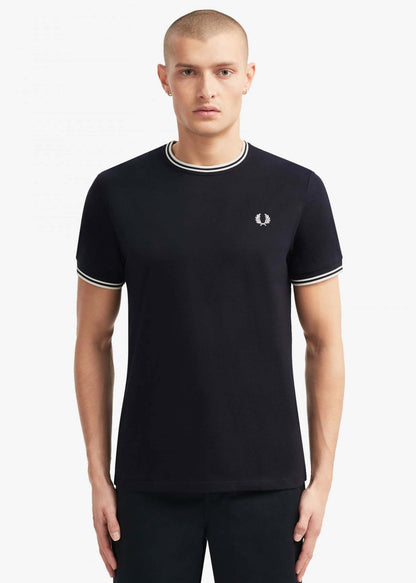 Fred Perry T-shirts  Twin tipped t-shirt - navy 