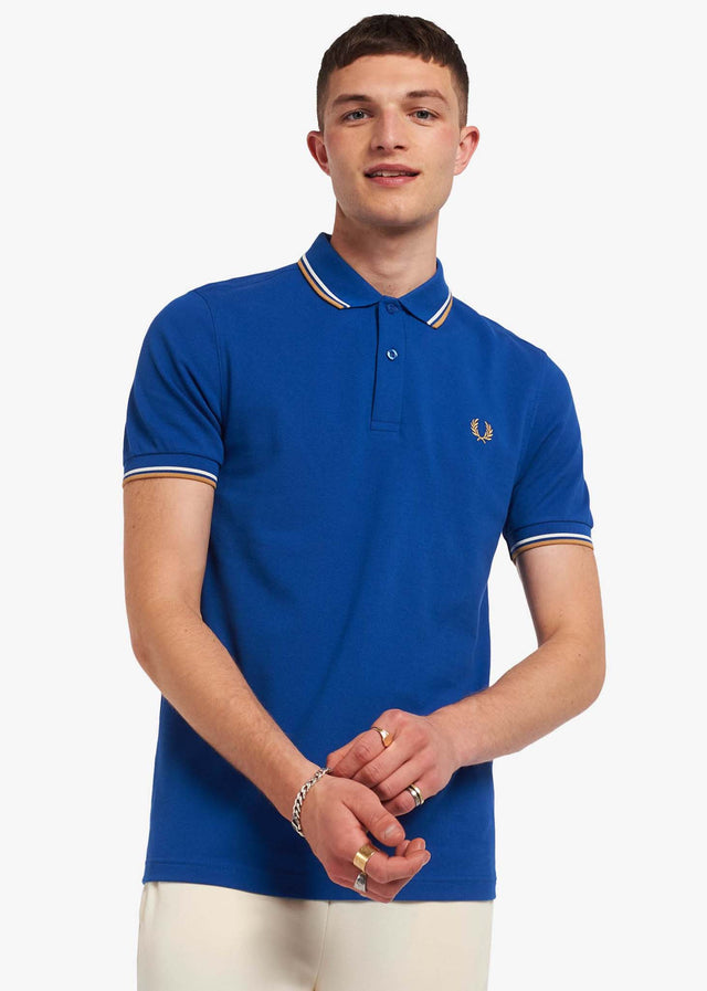 Fred Perry Poloshirts  Twin tipped fred perry shirt - mid blue 