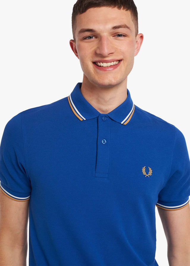 Fred Perry Poloshirts  Twin tipped fred perry shirt - mid blue 