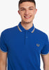 Fred Perry Polo's  Twin tipped fred perry shirt - mid blue 