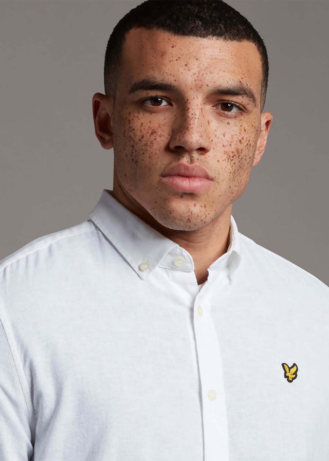 Lyle & Scott Hemden  Cotton linen shirt - white 