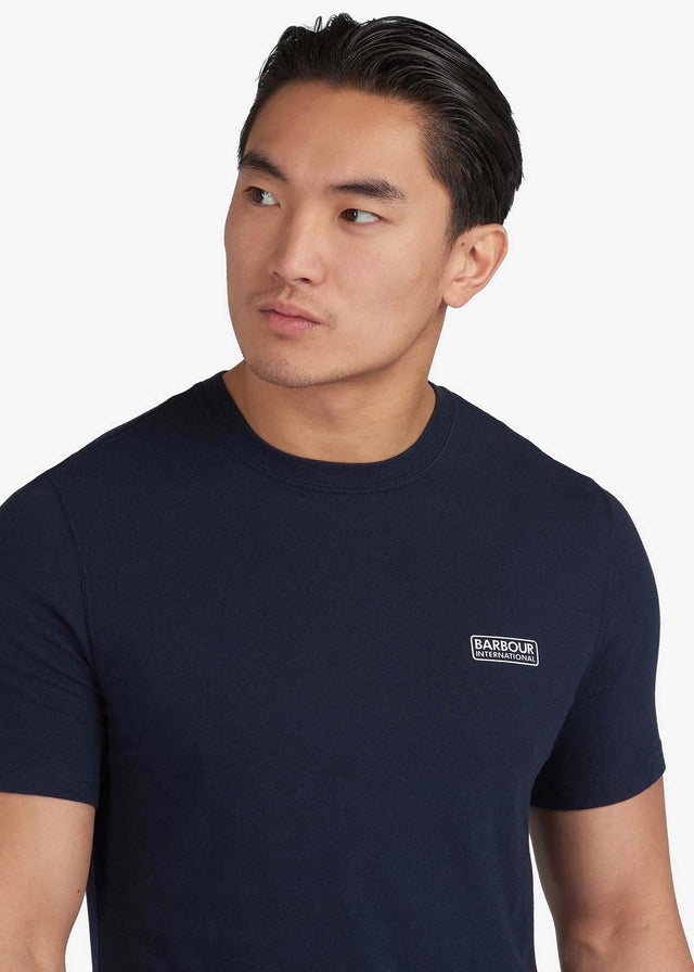 Barbour International T-Shirts  Small logo tee - international navy 