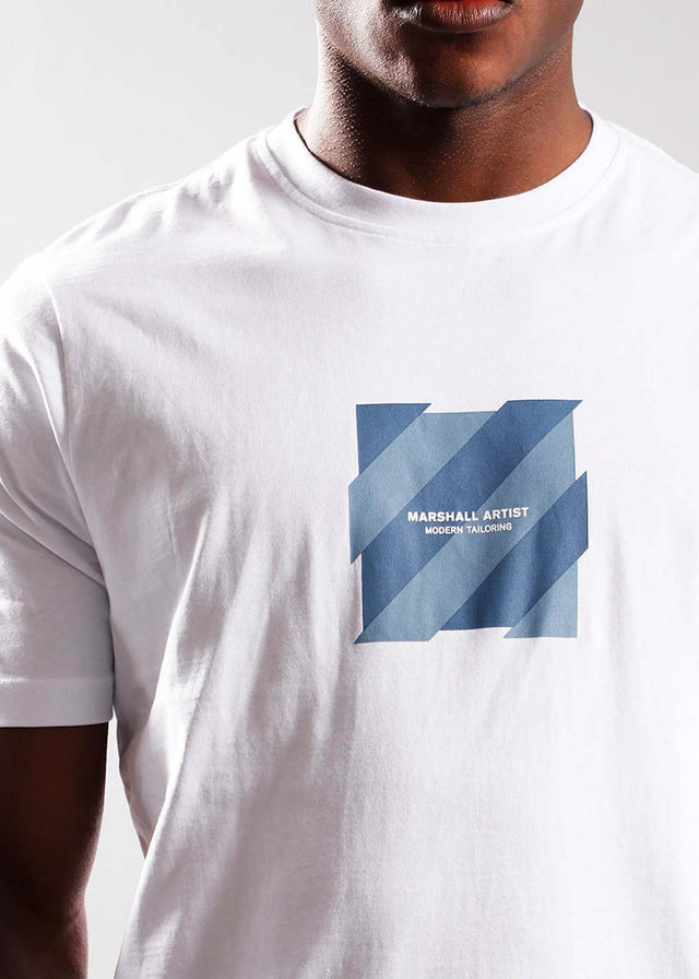 Marshall Artist T-Shirts  Chevron box logo t-shirt - white 