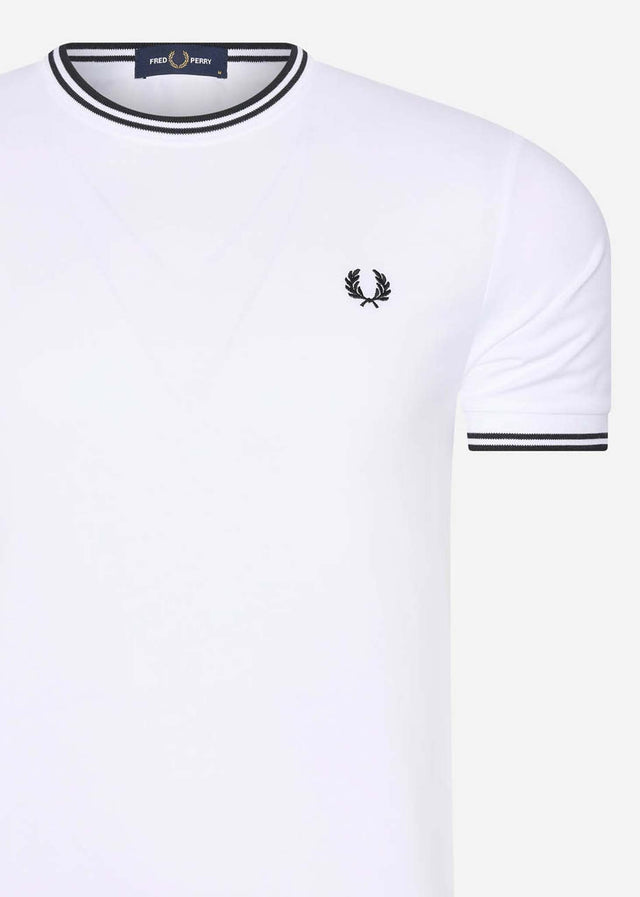 Fred Perry T-Shirts  Twin tipped t-shirt - white 