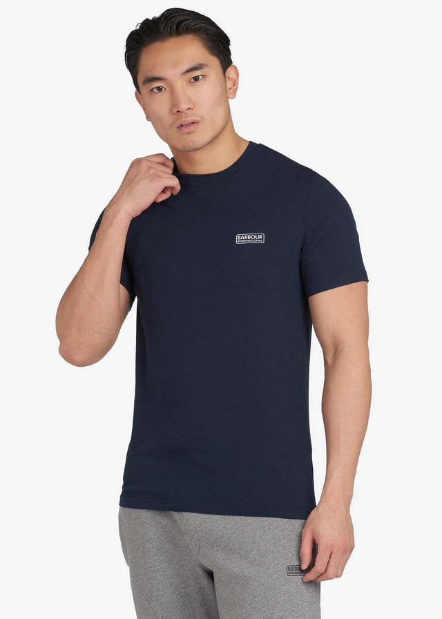 Barbour International T-Shirts  Small logo tee - international navy 