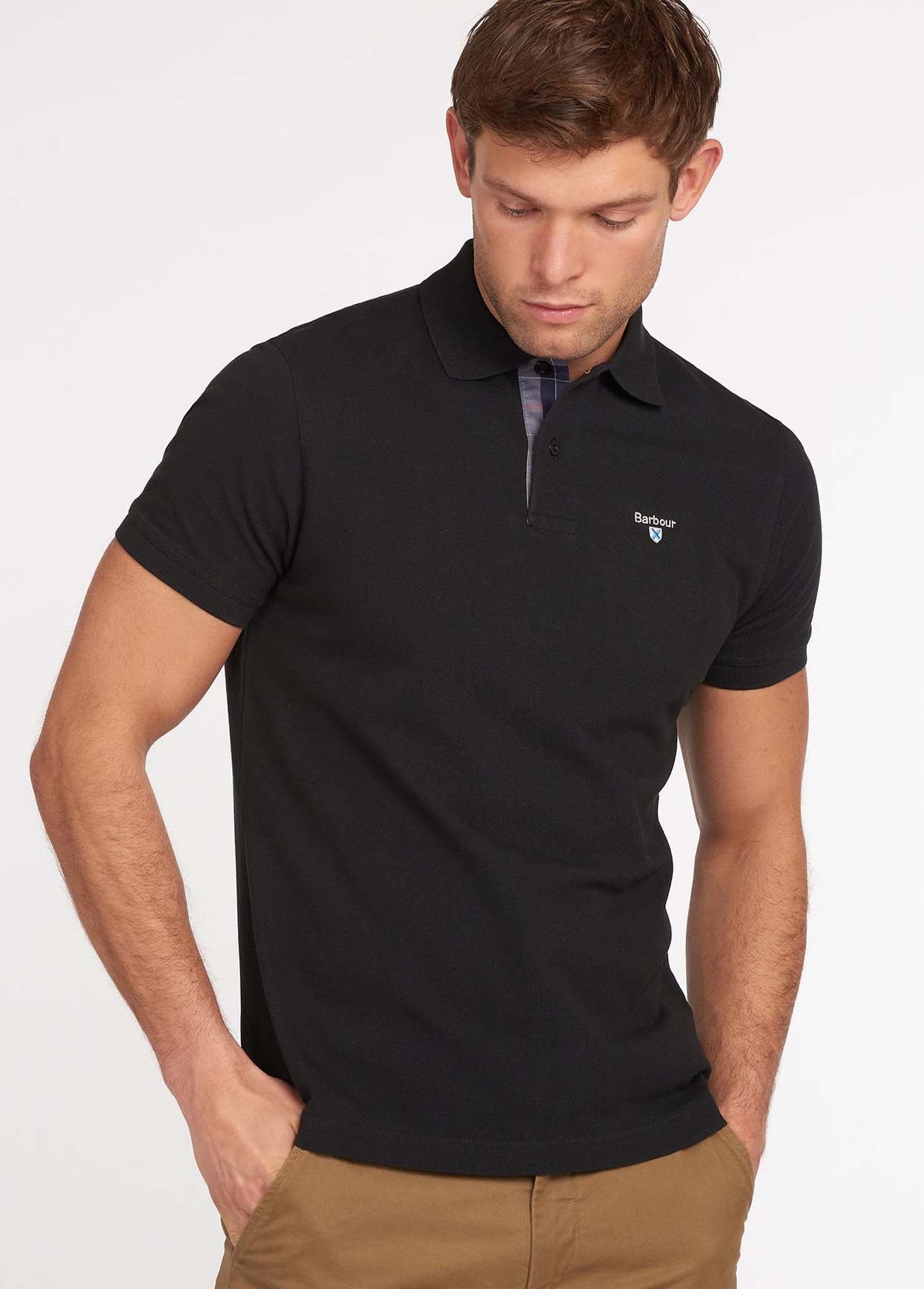 Black barbour polo on sale