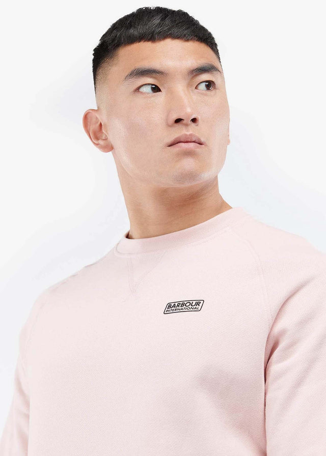 Barbour International Pullover  Essential crew sweat - pink cinder 
