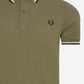 Fred Perry Polo's  Twin tipped fred perry shirt - military green 