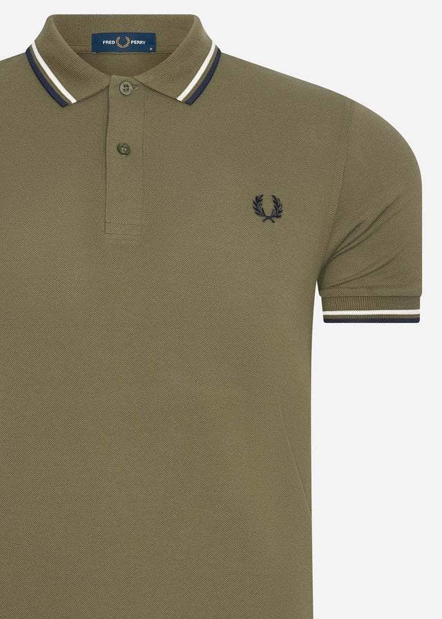 Fred Perry Poloshirts  Twin tipped fred perry shirt - military green 
