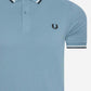 Fred Perry Polo's  Twin tipped fred perry shirt - ash blue snow black 