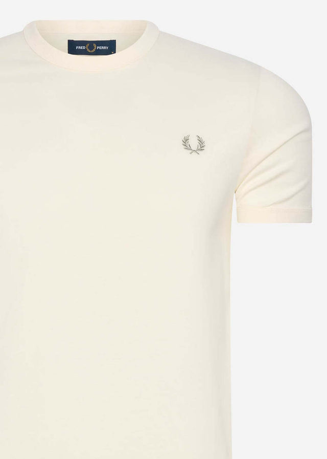 Fred Perry T-Shirts  Tonal tape ringer t-shirt - ecru 