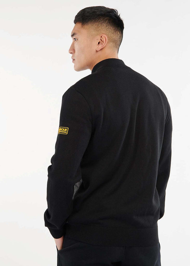 Barbour International Sweatjacken  Legacy baffle zip thru - black 
