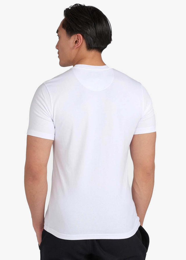 Barbour International T-Shirts  Essential small logo tee - white 