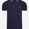 Lyle & Scott Polo's  Tipped polo - navy white 