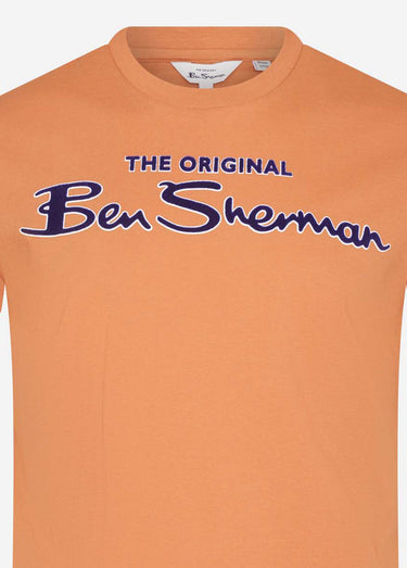 Ben Sherman T-shirts  Signature flock tee -anise 