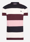 Fred Perry T-shirts  Bold stripe t-shirt - snow white 